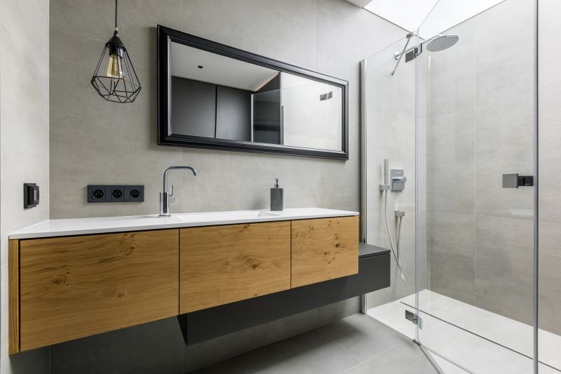Floating Vanities with Under-Cabinet Lighting